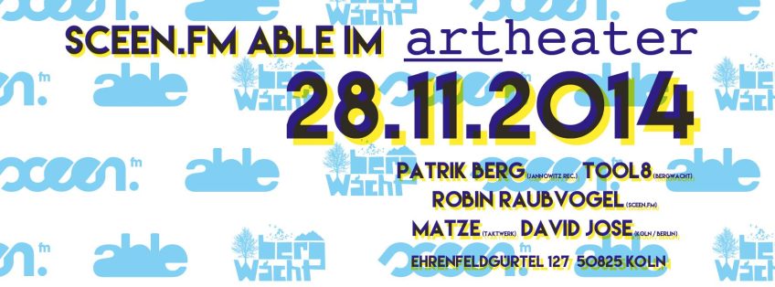 Sceen FM. able feat. BergWacht mit Patrik Berg, TooL8, Robin Raubvogel. Matze und David Jose